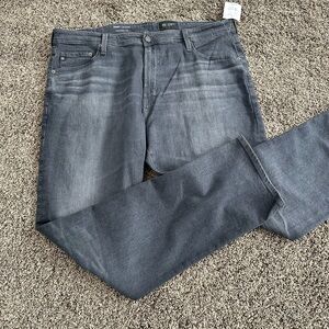 NWT AG ADRIANO GOLDSCHMIED Everett Men's Gray Slim Straight Jeans- 40x32